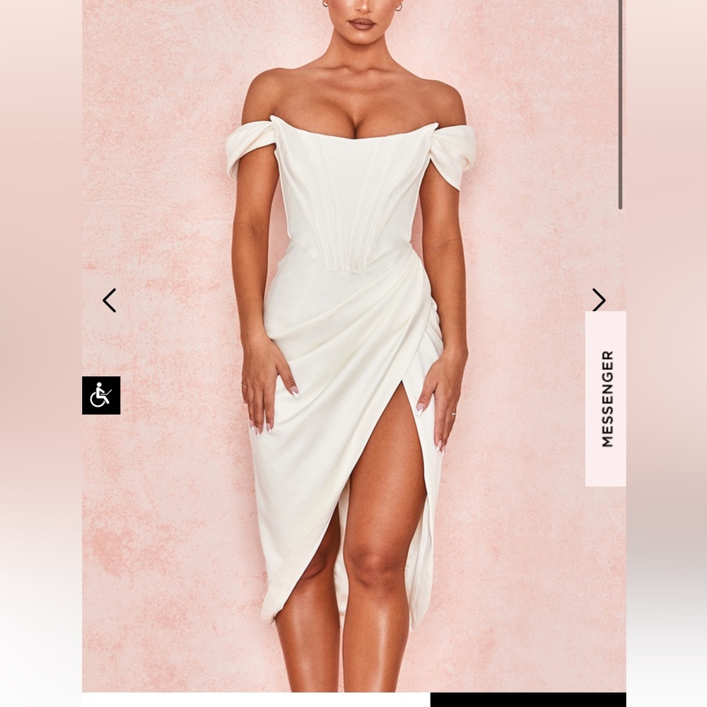 House of CB Loretta Dress white